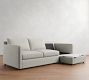 Pacifica Slim Arm Reversible Chaise Sectional (78"&ndash;88")