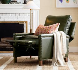 Tyler Square Arm Leather Recliner