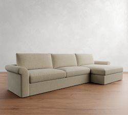 Westwood Roll Arm Chaise Sectional (134"&ndash;155")