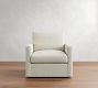 Westwood Slim Arm Slipcovered Swivel Chair