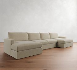 Westwood Square Arm Double Chaise Sectional (186")