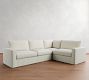 Westwood Square Arm Slipcovered 3-Piece Sectional (117")