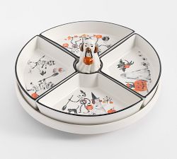 Doug & Friends Stoneware Lazy Susan | Pottery Barn