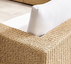 Kostas Wicker 5-Piece Outdoor Wedge Sectional (176")
