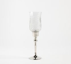 LoveShackFancy Etched Glass Candle Holder