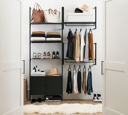 Temple Street Closet Rail with Shelf