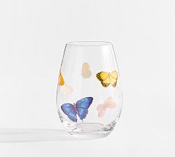 Butterfly Wine Glasses - Set of 4