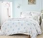 LoveShackFancy Belgian Flax Linen Rose Duvet Cover