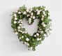 Faux LoveShackFancy Rose Heart Wreath