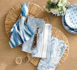 Kravet Petite Floral Cotton/Linen Napkins - Set of 4