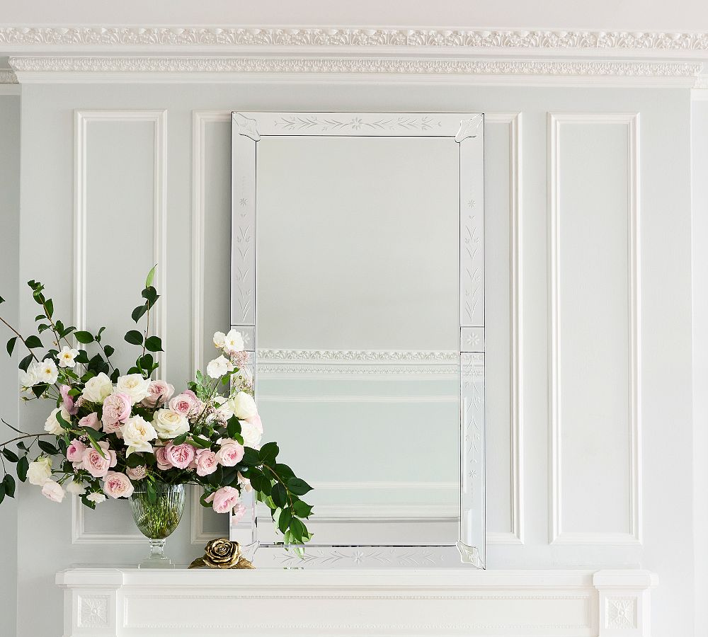 LoveShackFancy Cut Glass Mirror by Pottery Barn