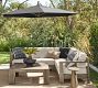 10' Rectangular Cantilever Outdoor Patio Umbrella - Rustproof Aluminium Frame with Base