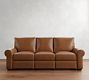 Big Sur Roll Arm Leather Power Sofa (92")
