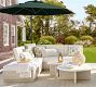 10' Round Cantilever Outdoor Patio Umbrella - Rustproof Aluminium Frame with Base