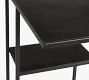 Duke Rectangular Metal C-Table with Shelf (20")