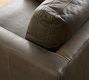 Jake Leather Seadrift Wood Base Swivel Chair