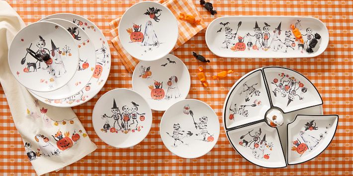 Pottery Barn Outlet サービングプレートセット doug-friends-cotton-kitchen-