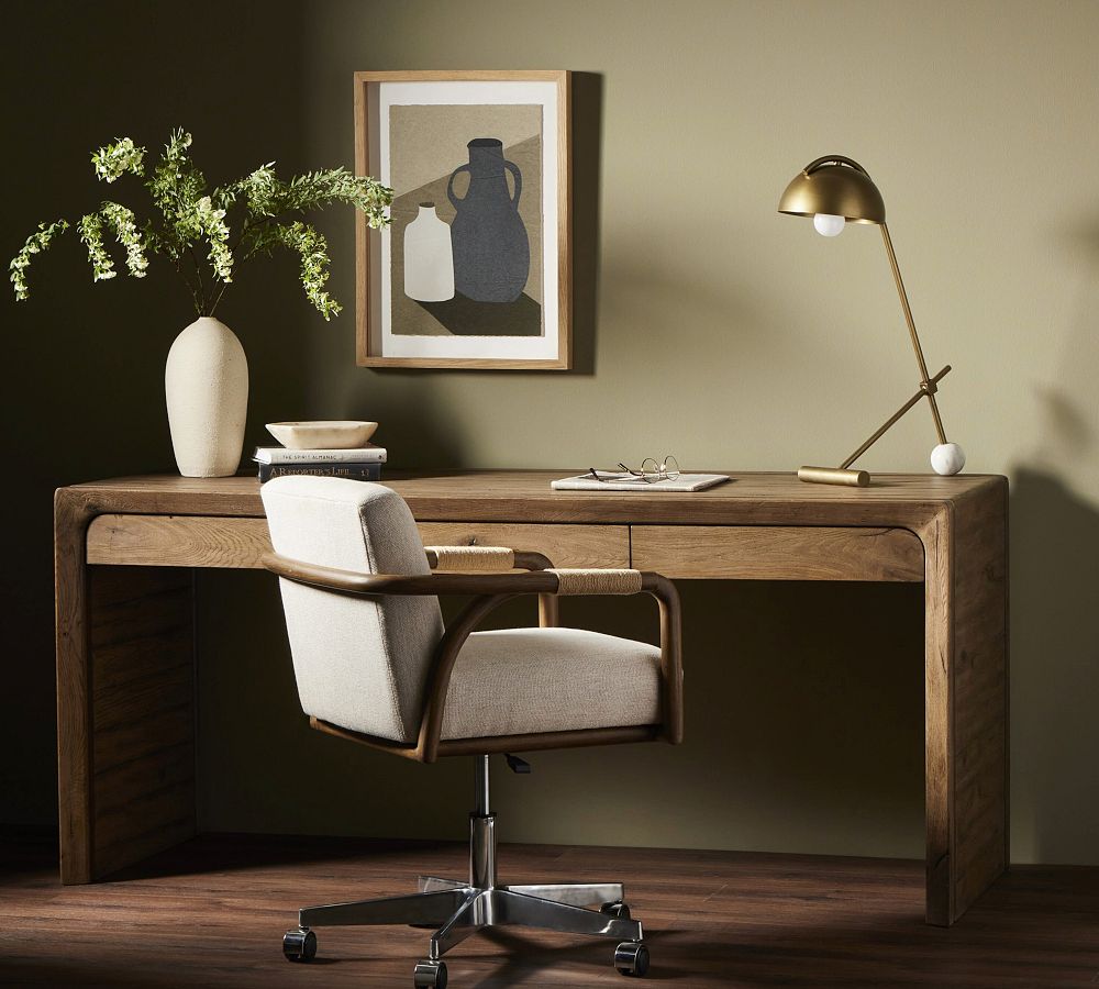 Flinten Reclaimed Oak Desk (70") by Pottery Barn