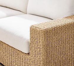 Kostas Wicker 5-Piece Outdoor Wedge Sectional (176")