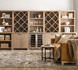 Modern Farmhouse 34" Wine Storage with Cabinet