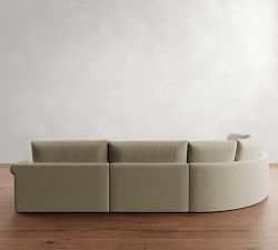 Westwood Roll Arm 4-Piece Curved Wedge Sectional (153")