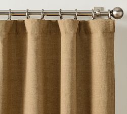 Open Box: Everyday Linen Blackout Curtain, 100"W x 108"L - Bronze