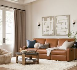 Mongolian Patchwork Faux Fur Bean Bag