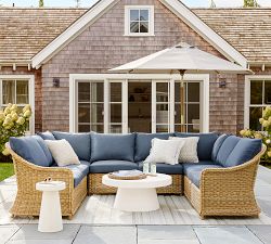 Pomona Concrete Round Outdoor Coffee Table (36")