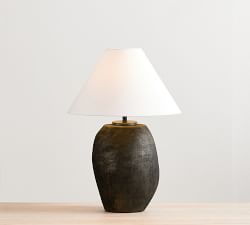 Saratoga Rustic Glass Table Lamp (22")