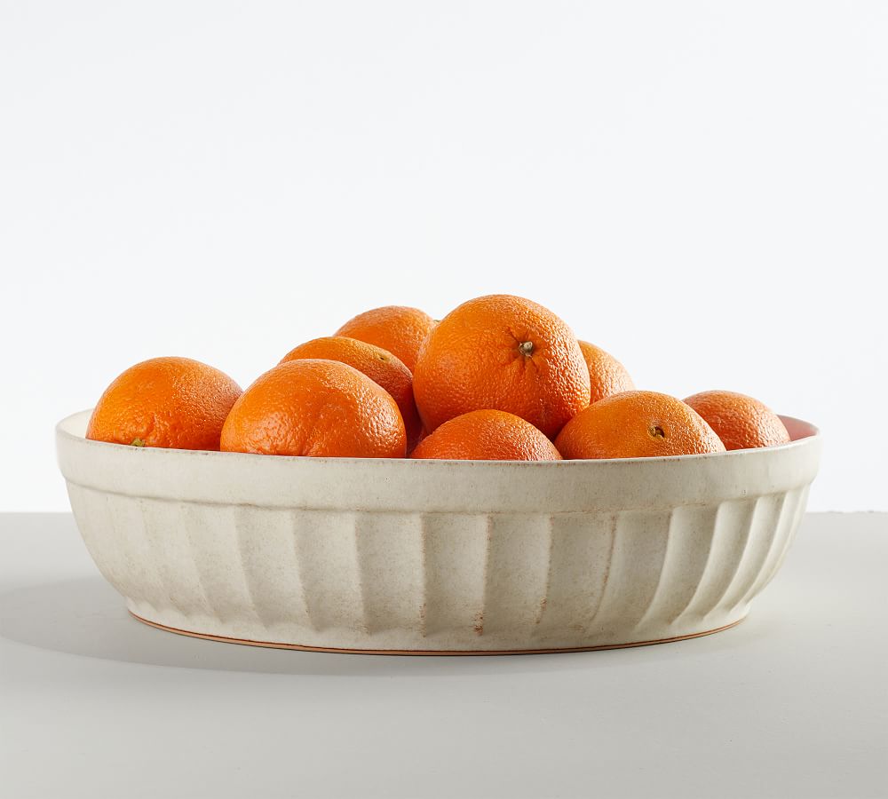 Mendocino Stoneware Shallow Serving Bowl by Pottery Barn