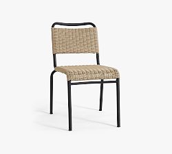 Open Box: Tulum Wicker Patio Stacking Outdoor Dining Chair - Natural