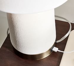 Carolina Ceramic USB Table Lamp (17"-27")