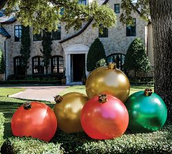 Festive Red, Gold &amp; Green Decorative Holiballs