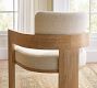 Modern Farmhouse Upholstered Dining Armchair