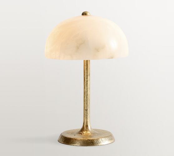 Windham Alabaster Task Table Lamp (13") by Pottery Barn