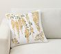 Wisteria Floral Embroidered Pillow