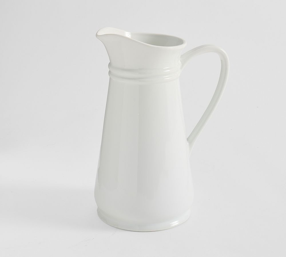 Caterer's Box Porcelain Pitcher by Pottery Barn