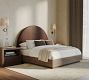 Curved Leather Wall Mounted Headboard