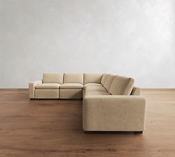 Westlake Leather Power Reclining L-Shaped Sectional (121")