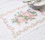 LoveShackFancy Floral Embroidered Table Runner