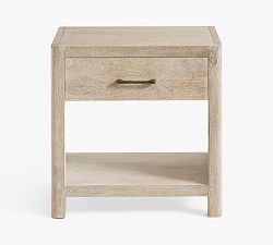 Open Box: Aptos Nightstand (24") - Sandwash, Brass Hardware