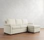 Cameron Modern Roll Arm Reversible Sleeper Chaise Sectional (88")