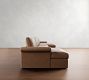 Westwood Roll Arm Leather Double Chaise Sectional (178"&ndash;191")