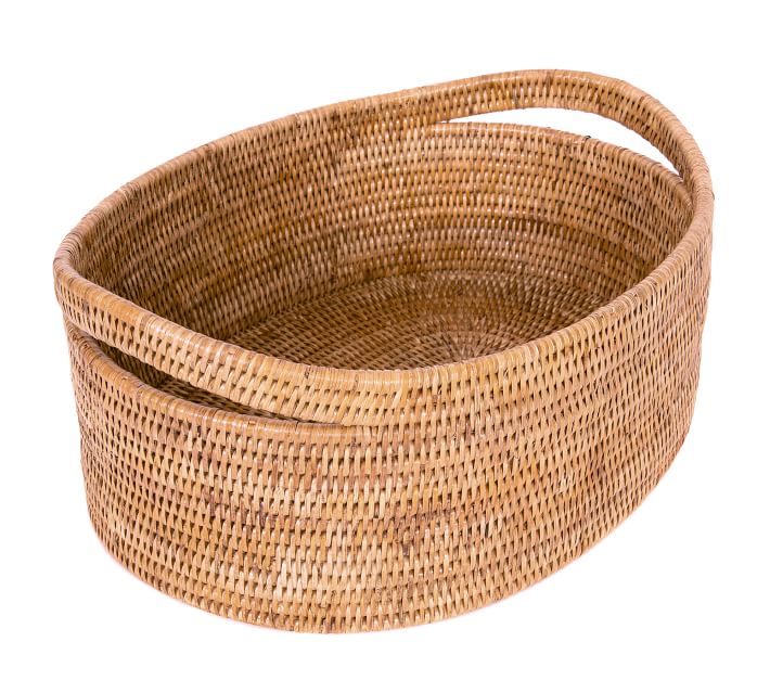 oval tobacco basket 2/Set Whitewash Baskets coated finish that is not food safe Tobacco Basket Vintage | eBay