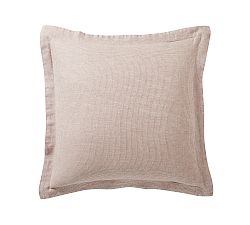 Open Box: European Flax Linen Waffle Sham, Euro, Set of 3 - Smoky Quartz