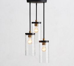 Raylan Recycled Glass Multi-Light Pendant (12")