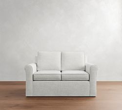 Cameron Roll Arm Slipcovered Sofa (63"&ndash;98")