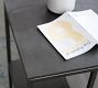 Duke Rectangular Metal C-Table with Shelf (20")