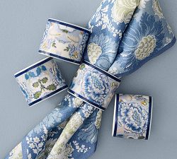 Kravet Arboretum Stoneware Napkin Rings - Set of 4