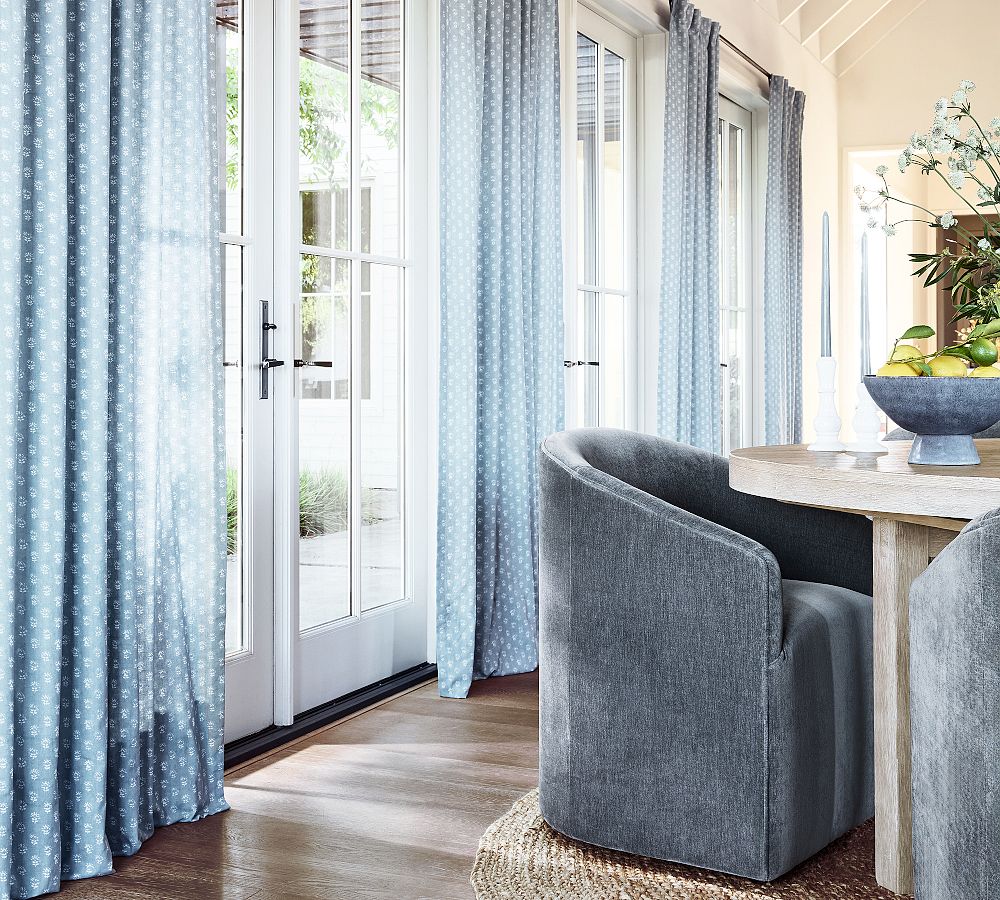 Kravet Petite Floral Curtain by Pottery Barn